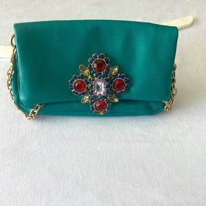 Green hand bag / shoulder bag